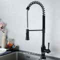 High Arc Commercial Matte Black Kitchen Faucet